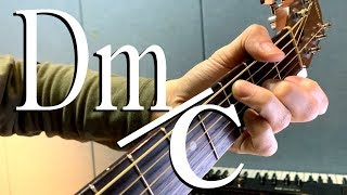 [하루10분 통기타] Dm/C 코드 소리 \u0026 모양 (고급) Dm/C chord guitar lesson - 기타솔져