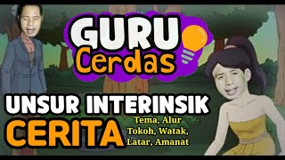 [Siswa] Unsur Interinsik Cerita (Tema, Alur, Tokoh, Watak, Latar, Amanat)