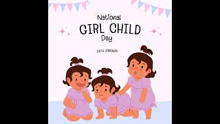 National Girl Child Day #motiongraphics #whatsappstatus #status #importantdays #status #story #free