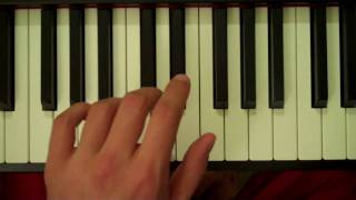 How To Play a Bb Diminished Triad on Piano (Left Hand)