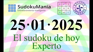 El sudoku de hoy 25/01/2025