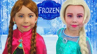 Alice as Princess Elsa and Anna | Stories for girls - Compilation