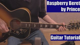 Raspberry Beret by Prince (Guitar Tutorial with the Isolated Vocal Track by Prince)