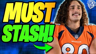 3 MUST STASH Players After the 2024 NFL Draft!