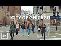 [4K] CHICAGO - Walking Tour Downtown, Rush Street, Oak Street, Magnificent Mile & Michigan Avenue