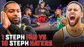 1 Steph Curry Fan vs 10 Steph Curry Haters!