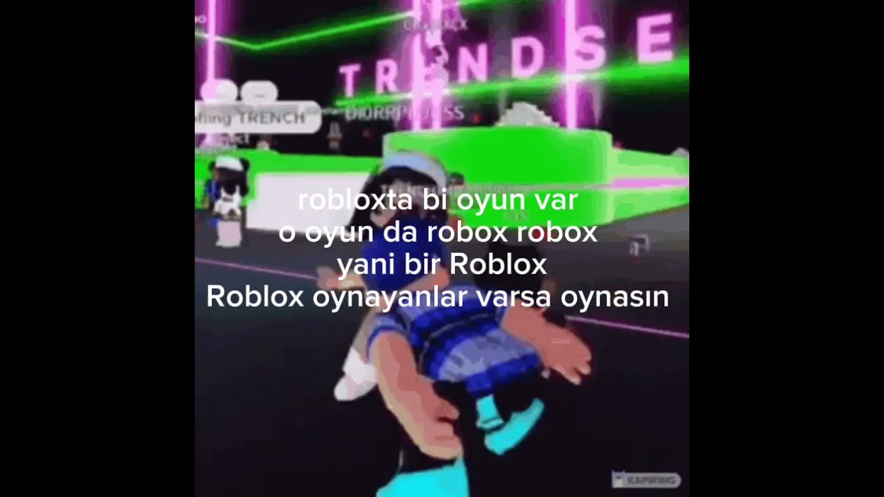 Robloxta Bir Oyun Var O Oyun Da Robox - YouTube