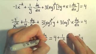 Implicit Differentiation for Calculus - More Examples #2