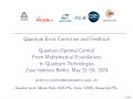 Pierre Rouchon - Quantum Error Correction and Feedback