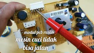 memperbaiki modul mesin cuci electrolux mati total