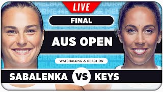 SABALENKA vs KEYS | Australian Open 2025 Final | LIVE Tennis Watchalong