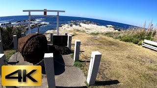 JAPAN TRAVEL VIDEO|Walk on Shrine by sea Tateyama City Chiba |洲崎神社|Near Tokyo |Gopro 4K 60fps