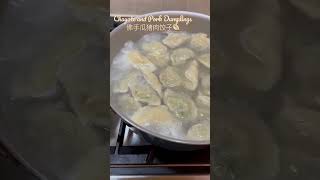 Chayote and Pork Dumplings 佛手瓜猪肉馅的饺子🥟