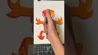 Drawing Orange from Roblox Rainbow Friends with Posca Markers! Satisfying art (#shorts)