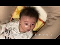 母がお風呂に行くとギャン泣き〜父親慌てver 生後3ヶ月赤ちゃん　japanese baby