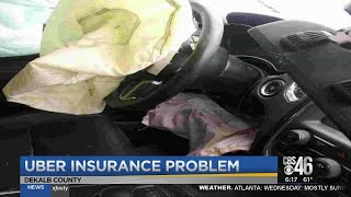 Man says Uber driver hit and detroyed his car