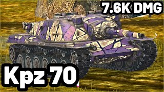 Kpz 70 | 7.6K DAMAGE | 5 KILLS | WOT Blitz Pro Replays