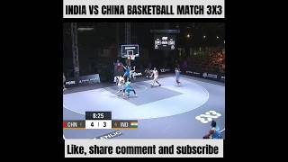 INDIA VS CHINA INTERNATIONAL BASKETBALL MATCH NEW STYLE VIDEO 3X3 MATCH #shorts #basketballmatch