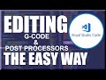 Editing Post Processors & G-Code with Visual Studio Code