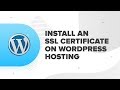 How to install SSL certificate on Wordpress Hosting for a domain name | ResellerClub
