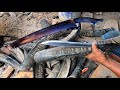 super creative in making machete handles and sheaths from buffalo horn