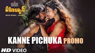 Kanne Pichuka Song Promo | Pahalwan Telugu | Kichcha Sudeepa | Krishna | Arjun Janya