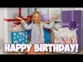 HAPPY 9th BIRTHDAY PEYTON with MORNING PRESENTS and PRANKS