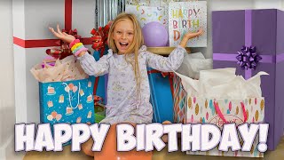 HAPPY 9th BIRTHDAY PEYTON with MORNING PRESENTS and PRANKS