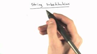Advanced String Substitution - Web Development
