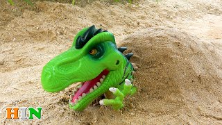 रेत में दफन डायनासोर - आश्चर्य कहानी डायनासोर | BIBO TOYS Hindi
