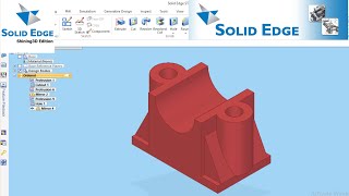 Solid edge tutorial for beginners I Solid edge Hole