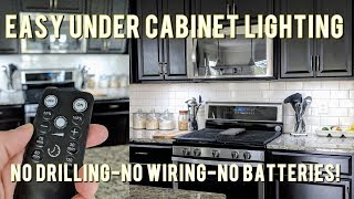 💡Easy & Affordable Under Cabinet LED Lighting Solution-No Wiring & Rechargeable!