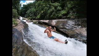 Hiking Waterfalls and Cliff Jumping at Lake Jocassee