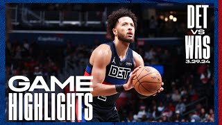 GAME HIGHLIGHTS: Pistons Win in DC