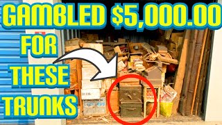Gambled $5,000 for these TRUNKS in abandoned storage wars unit