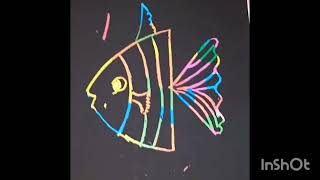 how to draw fish in scratch book|world creativity ideas @Gemini0406