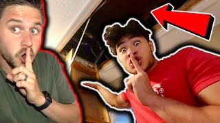 SNEAKING into MoreJStu's NEW HOUSE *CAUGHT*