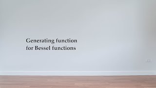 A generating function for Bessel functions