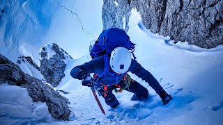 Hochkalter 2606 m Winterüberschreitung via Blaueisgletscher