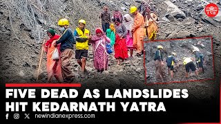 Landslides leave five dead, three injured on Kedarnath yatra route