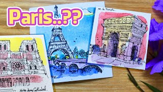 Paris landscape Drawing ... ??? Doodles by Q