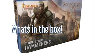 Unboxing Stone Realm Hammerers, from FireForge