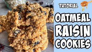 Oatmeal Raisin Cookies! Recipe tutorial #Shorts