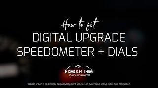 How to Fit your new VDO Digital Speedometer \u0026 +3 Gauges Kit from Exmoor Trim