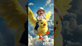 BABY BOY FLYING ON CHICKS SUBSCRINE FOR MORE #funny #agameofcatandmouth #cute #funniestvideo