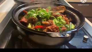 Claypot duck with bamboo shoot