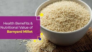 Barnyard Millet uses | Benefits of udalu Millet|ಸಿರಿಧಾನ್ಯ ತಿನ್ನುವ ಮೊದಲು ಈ ವಿಷಯ ನಿಮಗೆ ತಿಳಿದಿರಬೇಕು..!