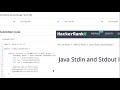 Java Stdin and Stdout I | HackerRank | Taking user input and outputting it