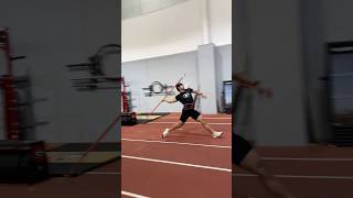 Indoor javelin session. #javelinthrower #javelinthrow #javelin