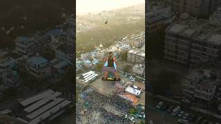 India’s BIGGEST Cutout of Global Star RamCharan at Vijayawada #GameChanger